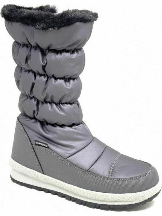 CMP Holse Leder Damenstiefel Schnee mit Pelz Ti...