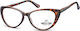 Montana Eyewear MR64 Women's Reading Glasses +2.50 in Brown color MR64A