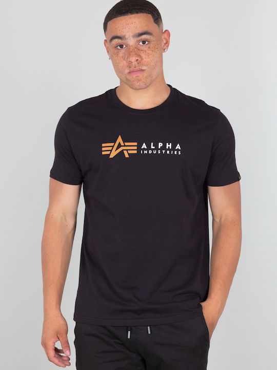 Alpha Industries T-shirt Μαύρο