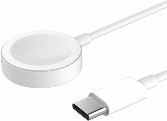 USB-C Charging Cable Ladegerät für Apple Watch 1, 2, 3, 4, 5, 6, SE, 7, 8, 9 Weißς