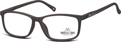 Montana Eyewear MR62 Lesebrille +1.50 in Schwarz Farbe MR62 MR62H