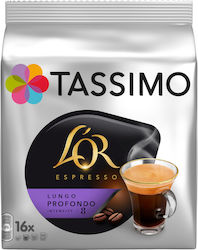 Tassimo Lo'r Lungo Profondo Espresso Capsule Compatible with Tassimo Machines 16pcs