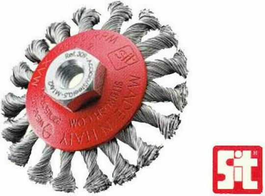 Sit 370760 489.00-1 Drahtbürste mit Borsten für Winkelschleifer 95mm Μ14