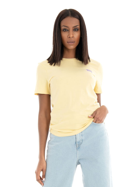 Only Damen T-shirt Gelb