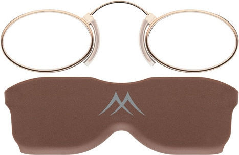 Montana Eyewear NR2 Reading Glasses +3.50 Pocket in Gold color