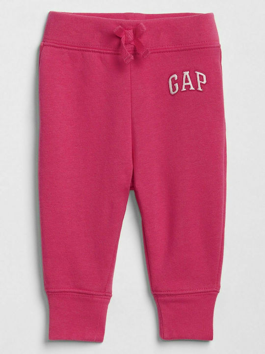 GAP Παιδικό Παντελόνι Φόρμας Ροζ Logo