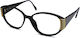 Paloma Picasso Damen Acetat Brillengestell Schwarz 3708 80