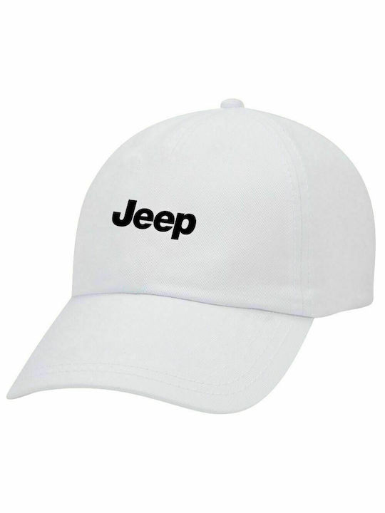 Jeep, Καπέλο Ενηλίκων Baseball Λευκό 5-φύλλο (POLYESTER, ΕΝΗΛΙΚΩΝ, UNISEX, ONE SIZE)
