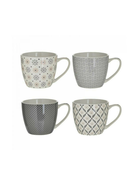 Click Porcelain Cup Multicolour 4pcs