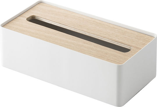 Yamazaki Suport pentru șervețele Metalică Albă 26x13x8.2cm 7730