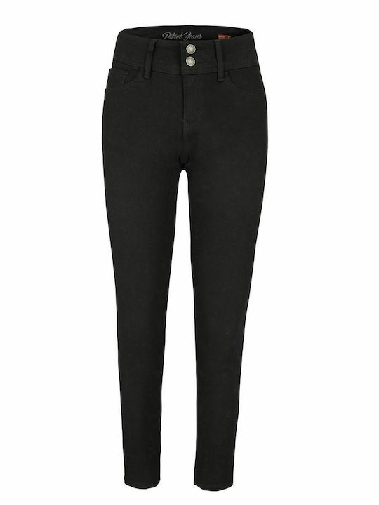 Volcano Patrol D-MONTANA Ladies High Waisted Denim Trousers - Black