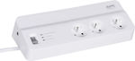 APC 6-Outlet Power Strip with Surge Protection 2m White