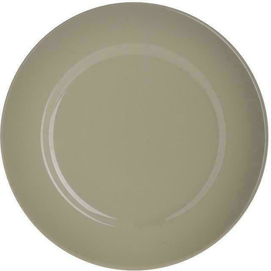 Click Teller Untiefe aus Porzellan Beige mit Durchmesser 28cm 12Stück