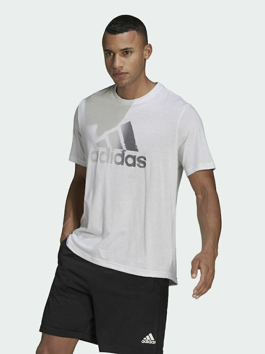 adidas Designed To Move Aeroready Athletic T-shirt White HF7210