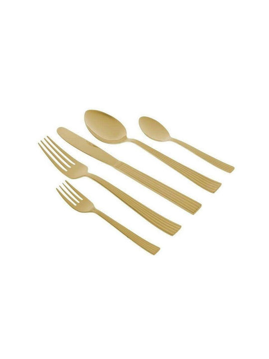 Click 30-Piece Gold Cutlery Set
