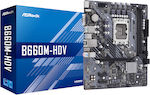 ASRock B660M-HDV Motherboard Micro ATX with Intel 1700 Socket