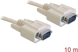 DeLock 82983 Serielles PS/2-Kabel 9-poliger Stecker M/9-poliger Stecker Länge 10m