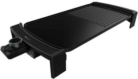 Cecotec Tasty & Grill 3000 Tabletop Electric Grill Aluminium Smooth and Ribbed Plate 2600W with Adjustable Thermostat 45cmx25cmcm