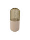 Inart Decorative Vase Pink 25x25x62cm