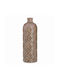 Inart Decorative Vase Brown 10x10x30cm