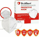 Dr. Albert MPR-1200 Μάσκα Προστασίας FFP2 σε Λευκό χρώμα 10τμχ
