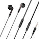 X4 Earbuds Freihändig Kopfhörer mit Stecker 3.5mm Schwarz