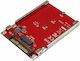 StarTech M.2 to U.2 Adapter - For M.2 PCIe NVMe SSDs Κόκκινο U2M2E125