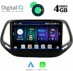 Digital IQ Car-Audiosystem für Jeep Kompass Lexus LFA 2016+ mit Klima (Bluetooth/USB/AUX/WiFi/GPS/Apple-Carplay) mit Touchscreen 10.1" DIQ_BXD_6278