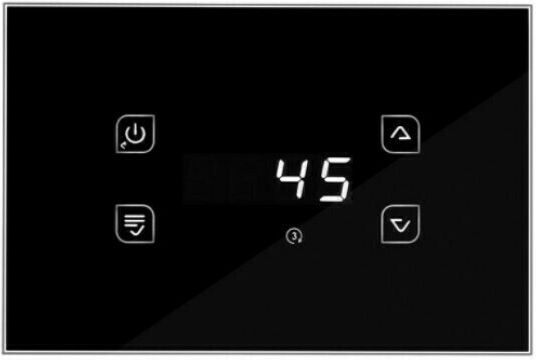 Tiemme GLA810 Digital Thermostat Raum mit Touchscreen Schwarz