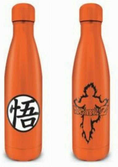 Pyramid International Kids Water Bottle Dragon Aluminium with Screw Cap Non Spill Orange 540ml