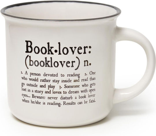 Legami Milano Booklover Κούπα από Πορσελάνη Λευκή 350ml Legami Milano Booklover Κούπα από Πορσελάνη Λευκή 350ml