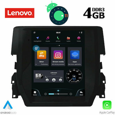 Lenovo Car-Audiosystem für Honda Bürgerlich 2016+ (Bluetooth/USB/AUX/WiFi/GPS/Apple-Carplay) mit Touchscreen 9.7"