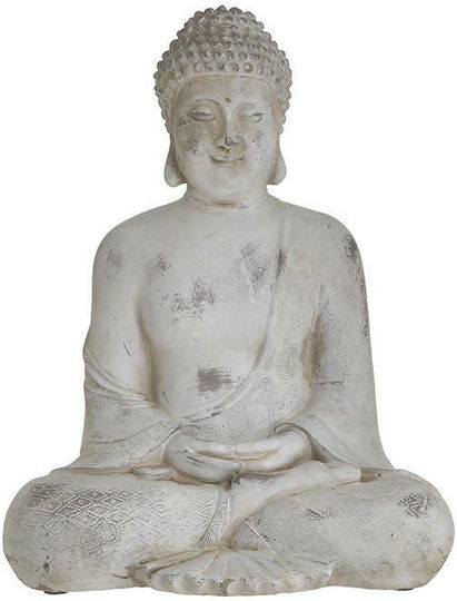 Inart Decorative Buddha made of Concrete in Antique Grey 23x18x29cm 1pcs