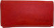 Mario Rossi Tobacco Pouch With Magnetic Clasp 15.3x8.8cm Red
