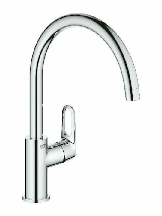 Grohe Bauflow Robinete de chiuvetă Baterie de Bucătărie Bancă Argint