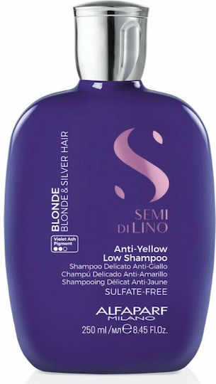 Alfaparf Milano Professional Semi di Lino Anti - Yellow Low Shampoos für Gefärbt Haare 250ml