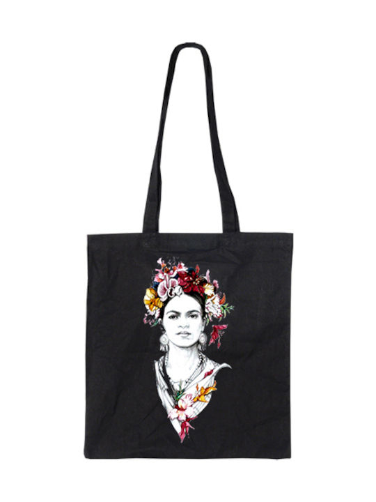 Frida 8 Fabric Shopping Bag Black