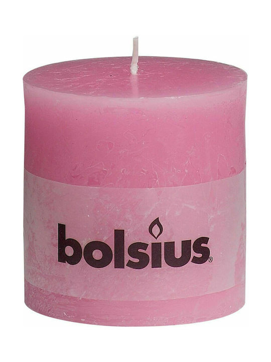 Bolsius Decorative Candle Pink 10x10cm 1pcs