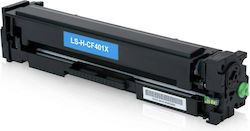 Premium Kompatibel Toner für Laserdrucker HP 201X 2300 Seiten Cyan (HT-CF401X)