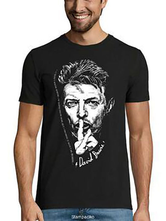 David Bowie T-shirt black short sleeve.