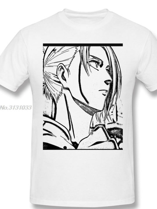 Attack on Titan t-shirt in white color.