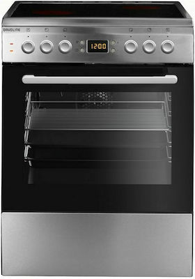 Davoline Cooker 72lt with Ceramic Hobs P60cm. Inox