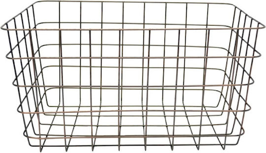 Ankor Φρουτιέρα Μεταλλική Μαύρη 38x26x21εκ.