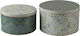 Laura Ashley Set of 2pcs Containers General Use with Lid Metallic