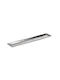 Inart Διακοσμητικός Δίσκος Metallisch Rechteckig Silver 60x11x2cm 1Stück