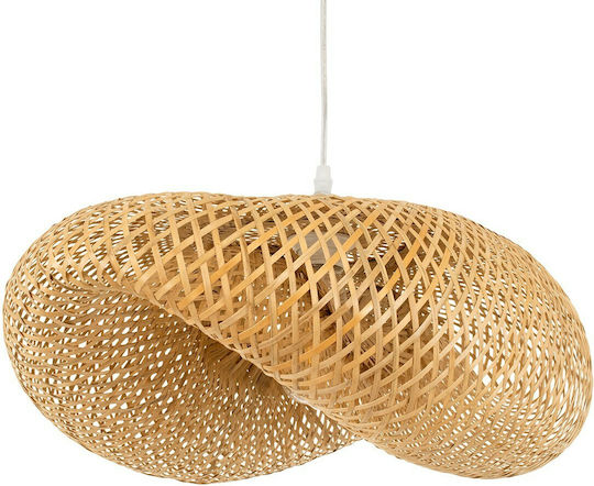 GloboStar Mexico Hängelampe Beige Boho Raster mit Fassung E27 65x46x30cm.
