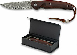 Martinez Albainox Damascus Pocket Knife Brown with Blade made of Steel