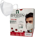 Brben BR Med BRIMSK-001 Μάσκα Προστασίας FFP2 σε Λευκό χρώμα 1τμχ