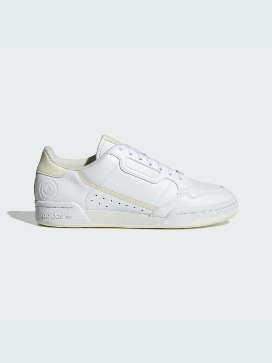 Adidas Continental 80 Vegan Γυναικεία Sneakers Cloud White / Ecru Tint / Off White