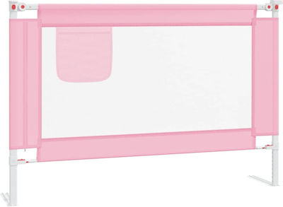 vidaXL Foldable Bed Rails made of Fabric in Pink Color 100x25x95εκ. 1pcs